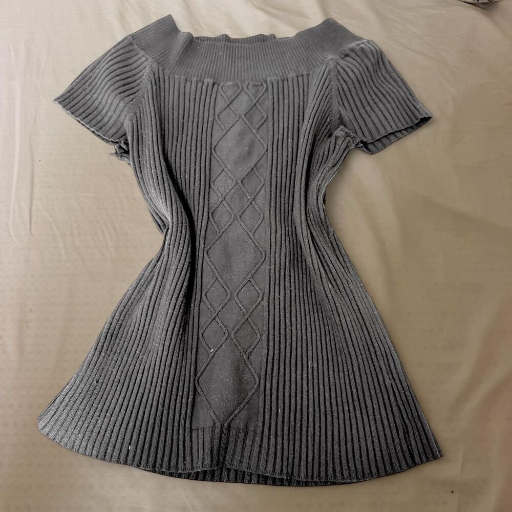 Apt-9 Women's Grey and Black Jumper